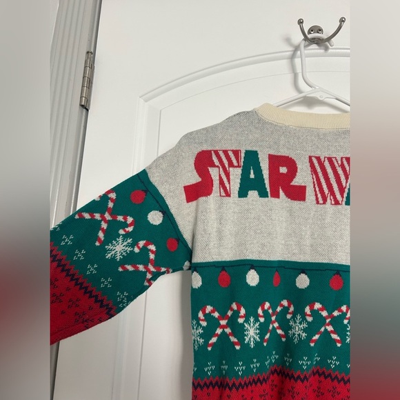Disney Parks Exclusive Star Wars Ugly Spirit Jersey Sweater size small 5/6 - Picture 8 of 13